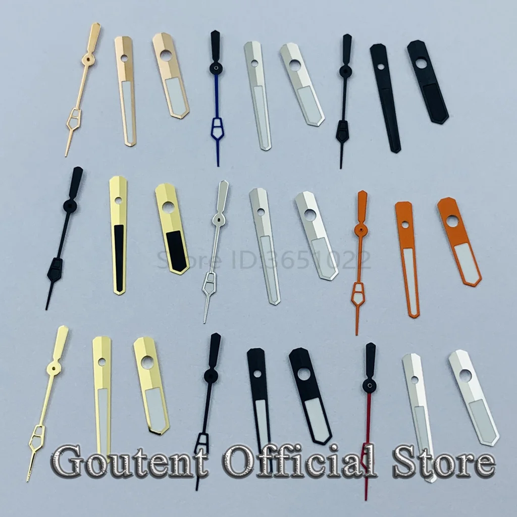 Goutent new green Luminous Watch Hands Set Multi Insert Needles Fit NH35 NH36 Automatic Mechanical Watch Mod Replacement Parts