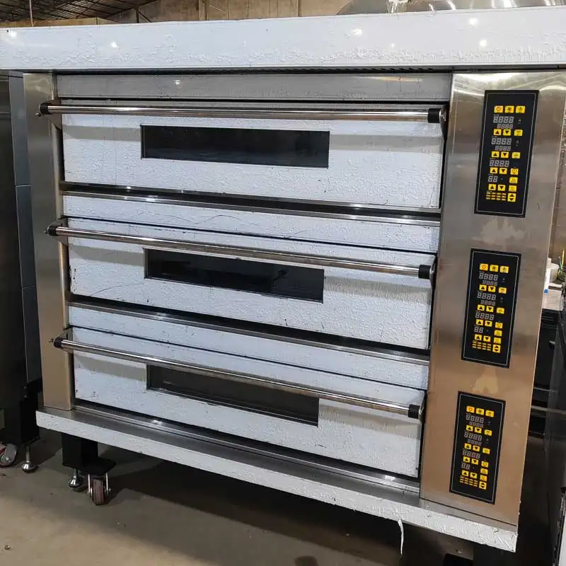 High Quality Customized Electric Bakery Equipment New Industrial Deck Oven 380V For Bread Cookies Pizza Baking One-Year Warranty