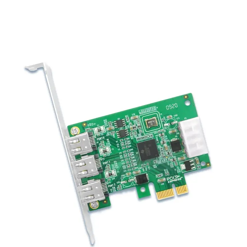 Tarjeta PCIe x1 a Firewire 400 de 3 puertos, 1394A, USB