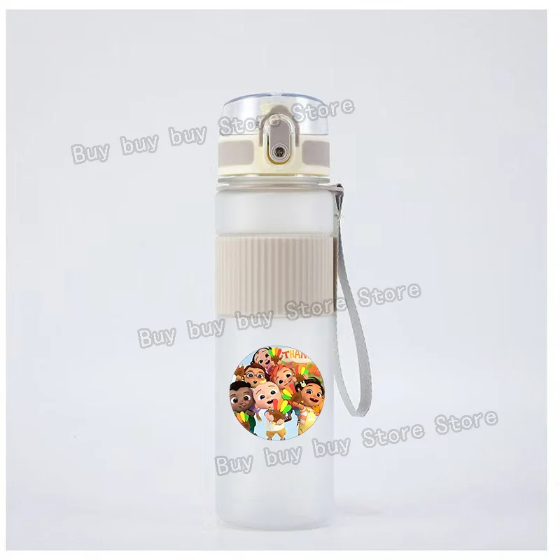 Cocomelons الأطفال كوب ماء 550 مللي الكرتون شرب زجاجة الأولاد الرياضة مانعة للتسرب أكواب بلاستيكية محمولة الاطفال هدايا عيد ميلاد لطيف #5