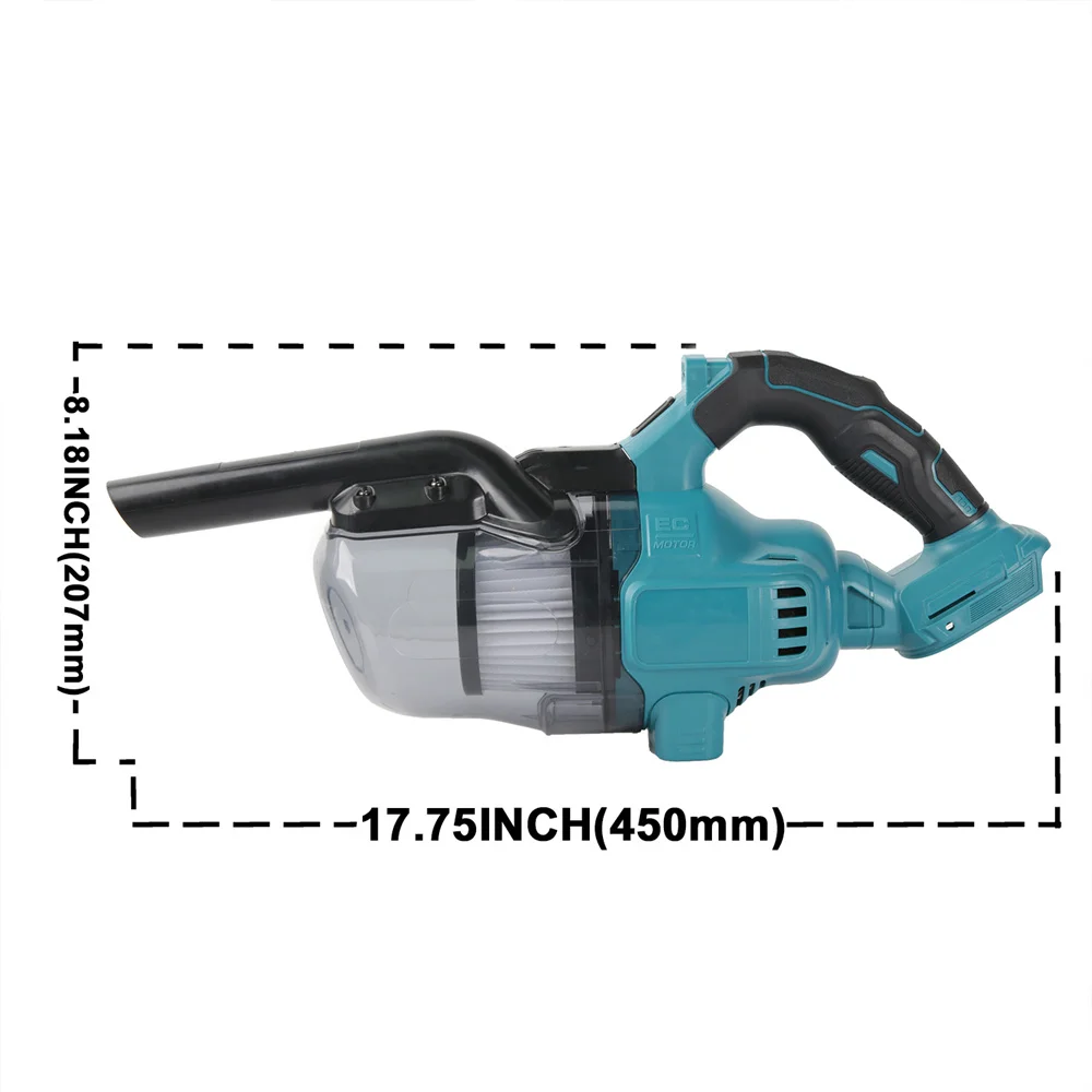 Car Tools Cordless Handheld 1000W Vacuum Cleaner Power Clean Multi-function Dust Collect for Makita 18v Battery(no battery)