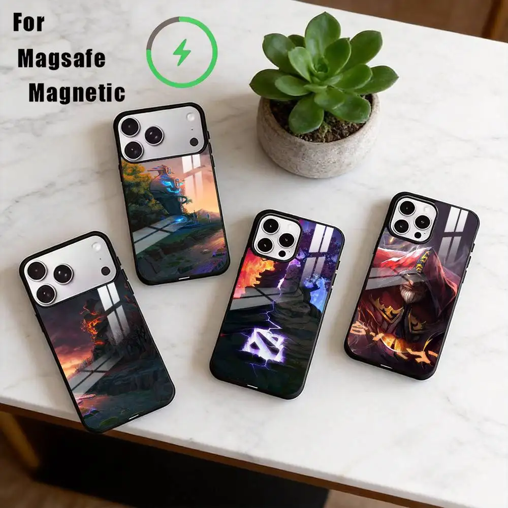 

D-DOTA 2 Phone Case For iPhone17,16,15,14,13,12,11 Plus,Pro Magnetic For Magsafe Wireless Charging