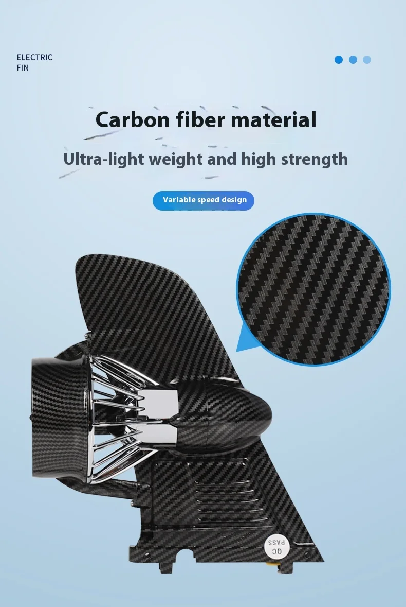 Carbon Fiber Electric Surfboard Fin Kit Single Fin for Lakes Rivers SUP Stand-Up Paddleboarding Accessory