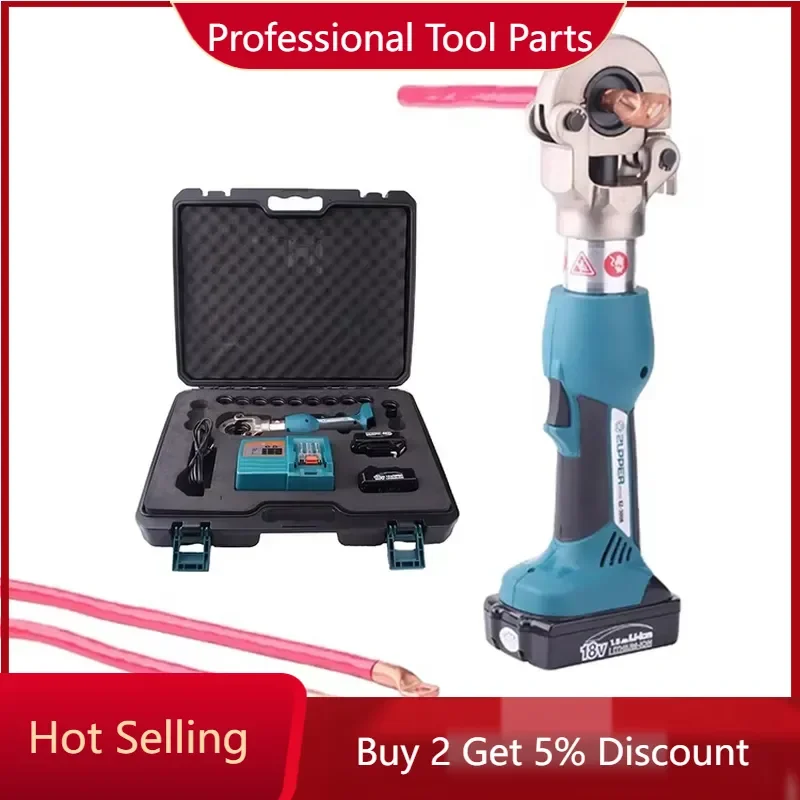 Designed for professional electricians and industrial technicians, this cordless hydraulic crimping tool eliminates the