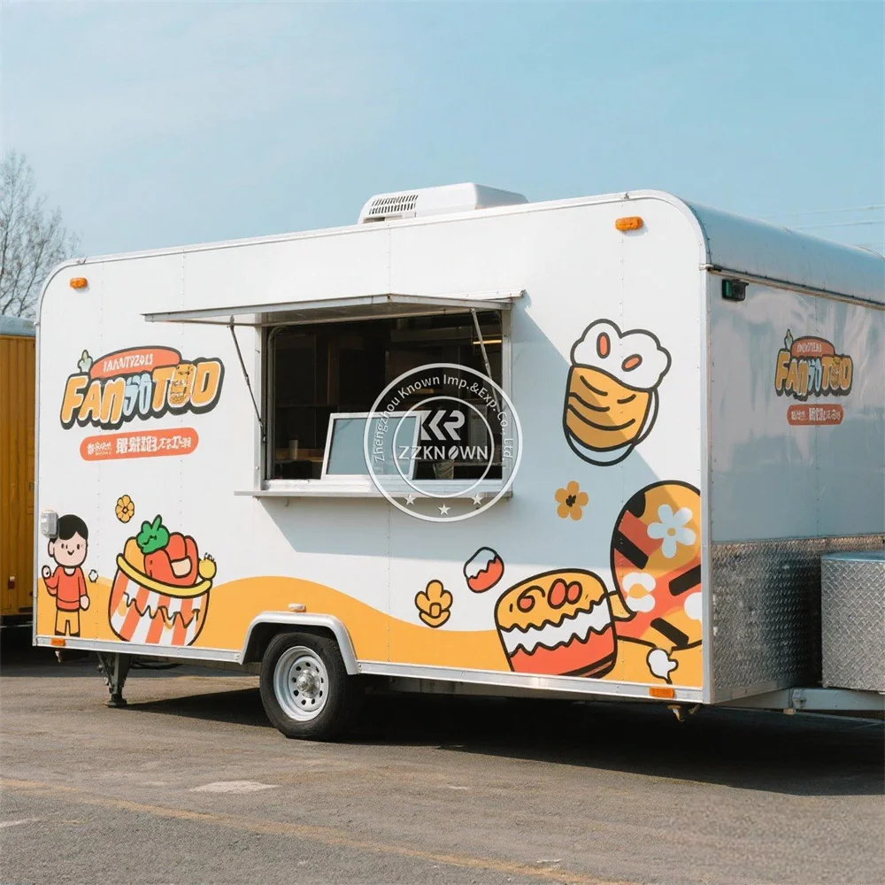 

Concession Hamburgers Cart Mobile Kitchen Food Trucks Street Food Van Street Food Trailer With Fully Equipped