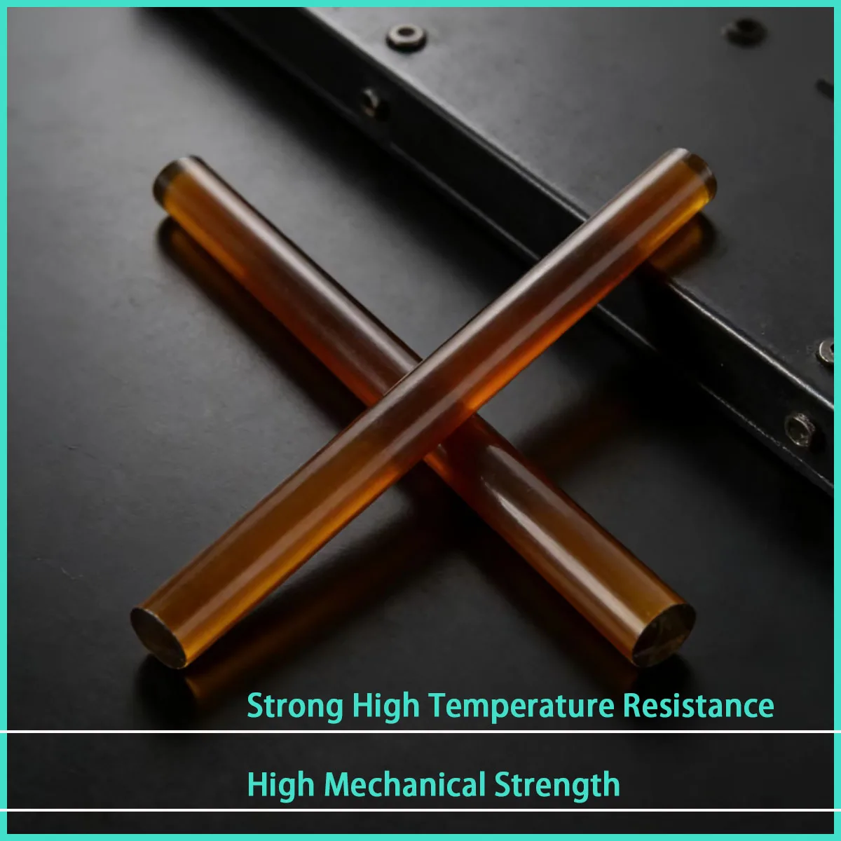 Diameter 6-35mm PEI solid round rod amber PEI polyetherimide rod length 500mm high temperature and corrosion resistance