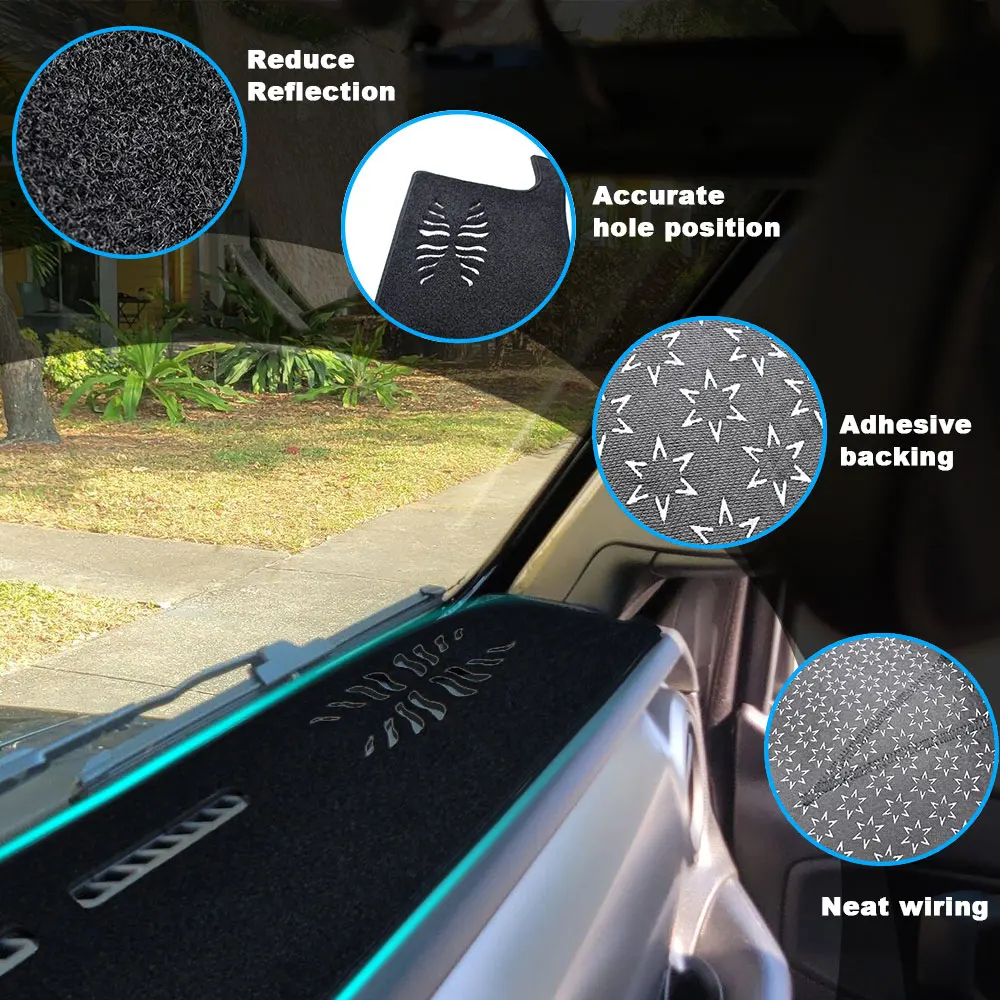 لوحة القيادة غطاء حصيرة ل جيب المصارع JT 2020 2021 2022 2023 2024 داش غطاء الوسادة ظلة وهج الأشعة فوق البنفسجية حامي الملحقات #6