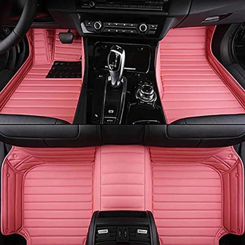 3D leather Waterproof Custom Car Floor Mats For Toyota Land Cruiser Prado Auto Carpets Foot Coche Accessorie Floor Liners