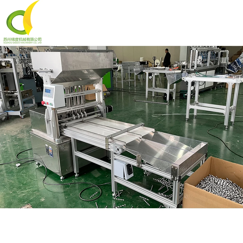Automatic Paper Straws Bevel Cutting Machine High Speed Angle Straws Making Machine