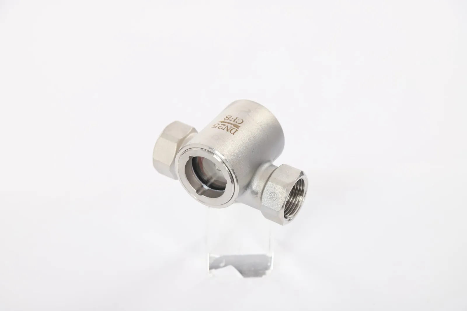 1'npt مؤشر تدفق المياه البصر مع المكره البلاستيكي الفولاذ المقاوم للصدأ 304 جديد!