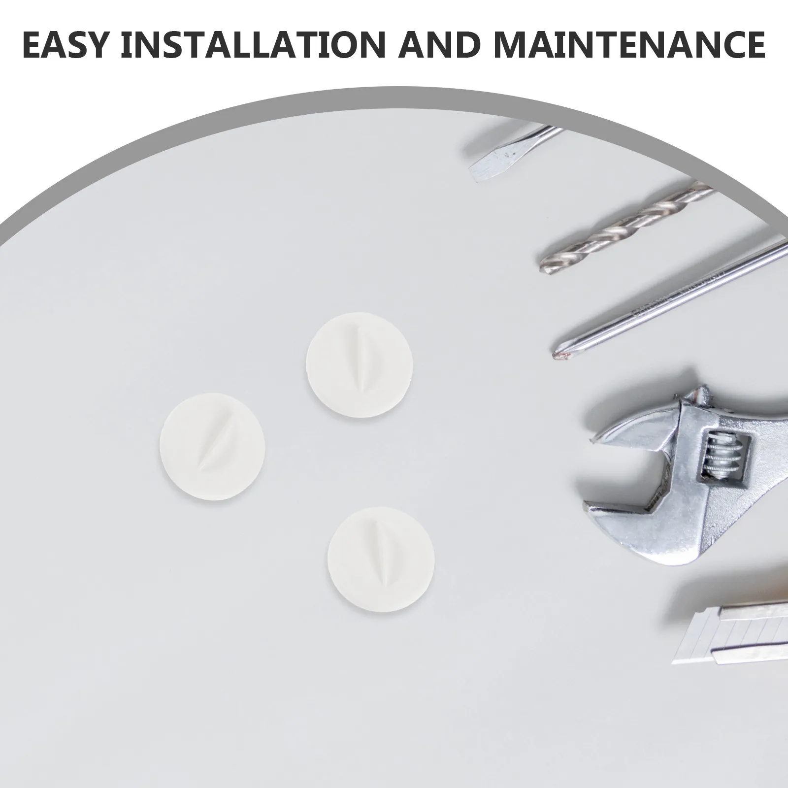 24Pcs Hydroponic Growing System Hole Caps White Round Spacer Covers 1.5 Inch Plant Hole Caps Indoor Garden Deck Pod Covers view 3