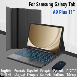 Backlit Touchpad Keyboard Case For Samsung Galaxy Tab A9+ A9 Plus 11 Inch 2023 X210 X215 X216 Bluetooth Keyboard Cover