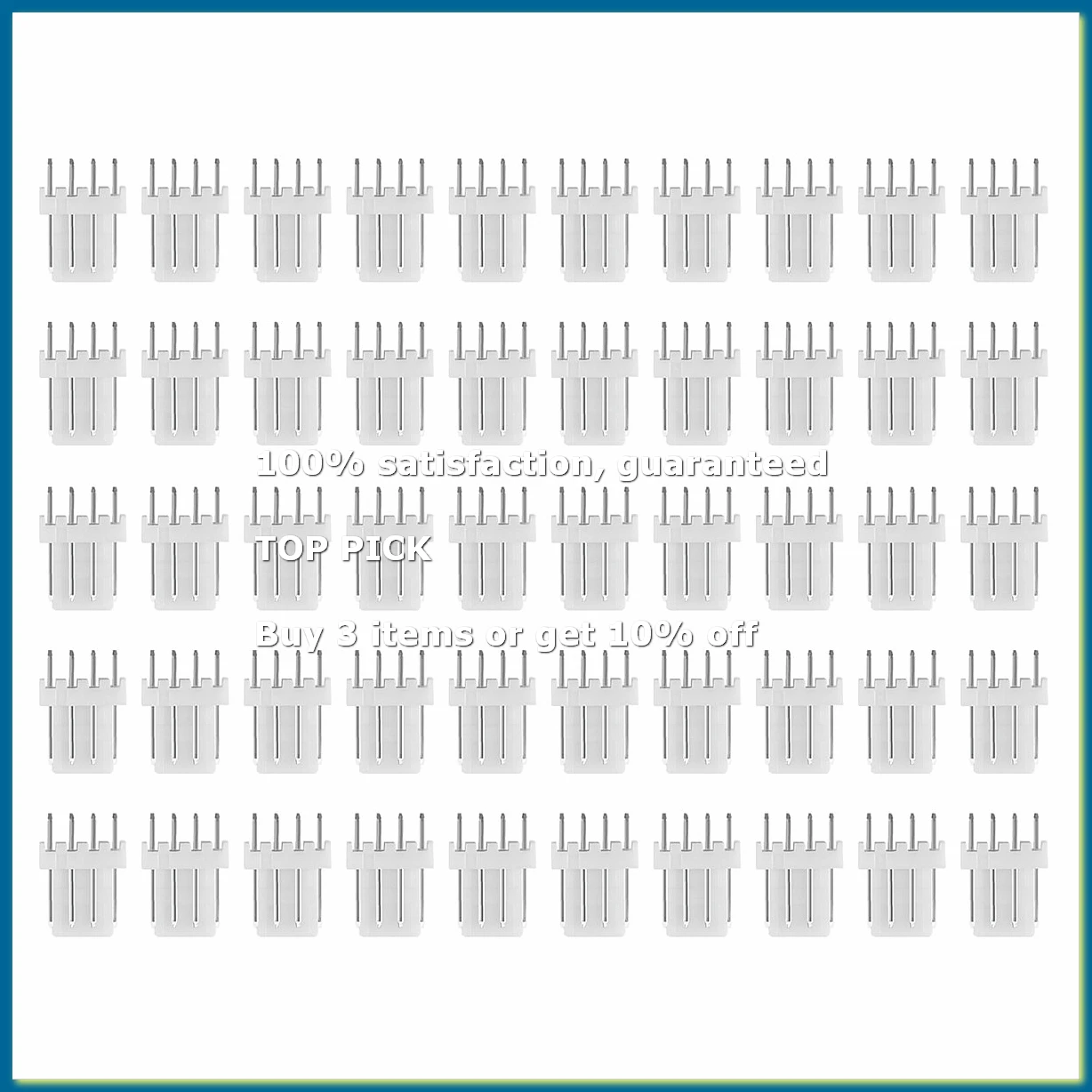 50Pcs KF2510 Connector 2.54MM Male Pin Header 4Pin Fan Connector for ASIC Miner S9 Z9 Z15 L3+ DR3