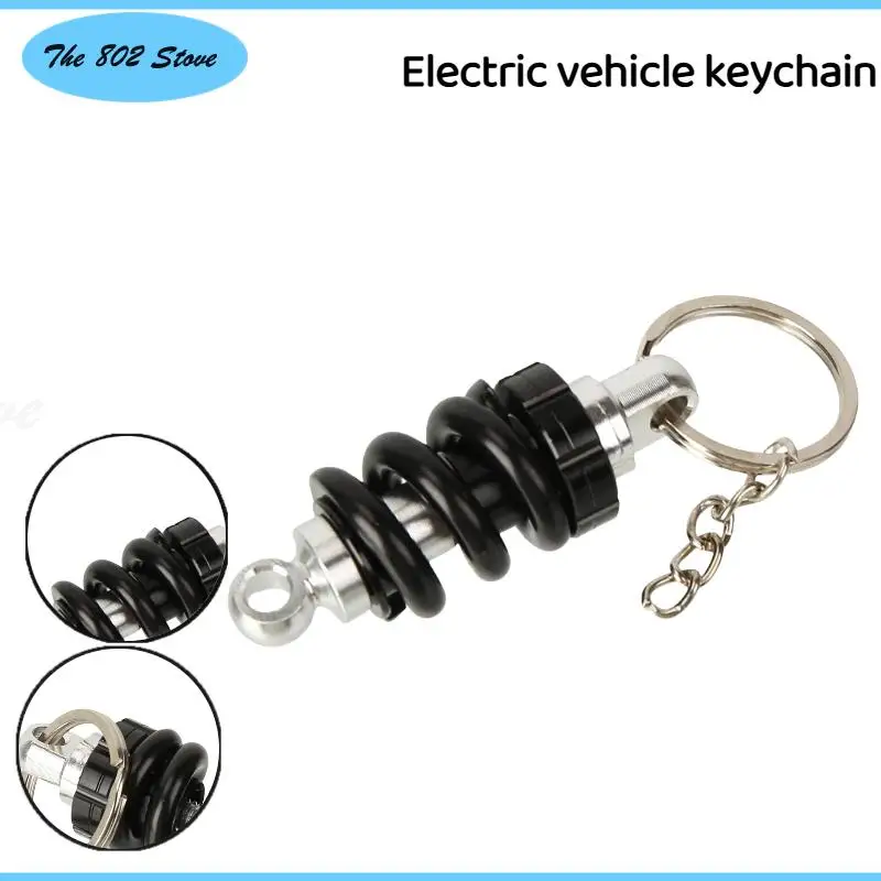 

Aluminum Alloy Shock Absorber Key Ring - Stylish Automotive Front Strut Pendant Suitable for Cars & Scooters