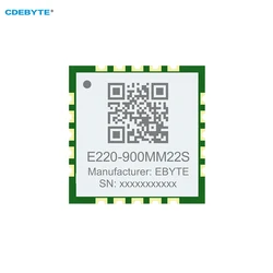 LLCC68 Módulo inalámbrico LoRa 868/915MHz SPI tamaño ultrapequeño 10*10mm CDEBYTE E220-900MM22S 22dBm 5,5 KM bajo consumo de energía