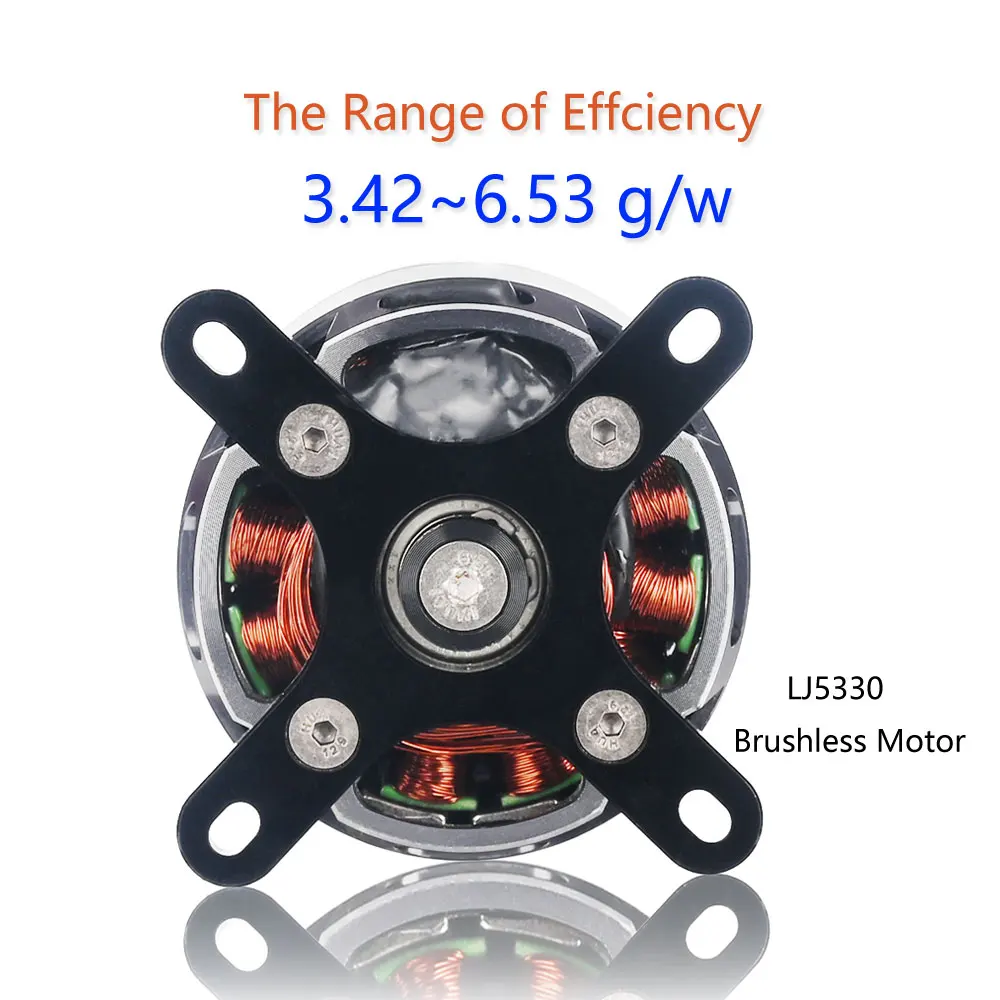 LJ5330 Motor sin escobillas KV220 de alta potencia 3500W para RC Dr-one ala fija Air-craft 12KG empuje ligero 400g de larga resistencia