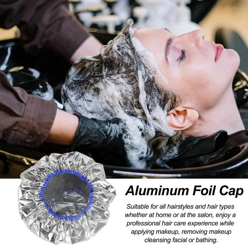 Foil Cap Hair Deep Conditioning Heat Cap For Hair Coloring Hair Dye Cap Heat Shower Cap Reusable Hair Processing Caps For Girls