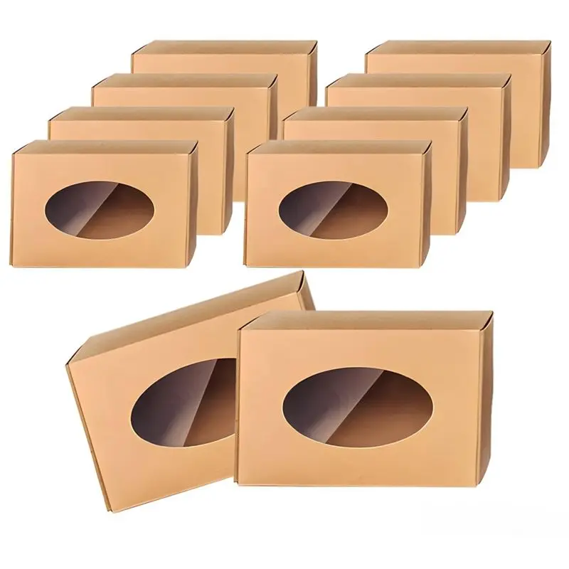 

AC62-30 Pcs Soap Boxes With Window,Which Can Be Used To Present Their Soaps In An Attractive And Professional Way