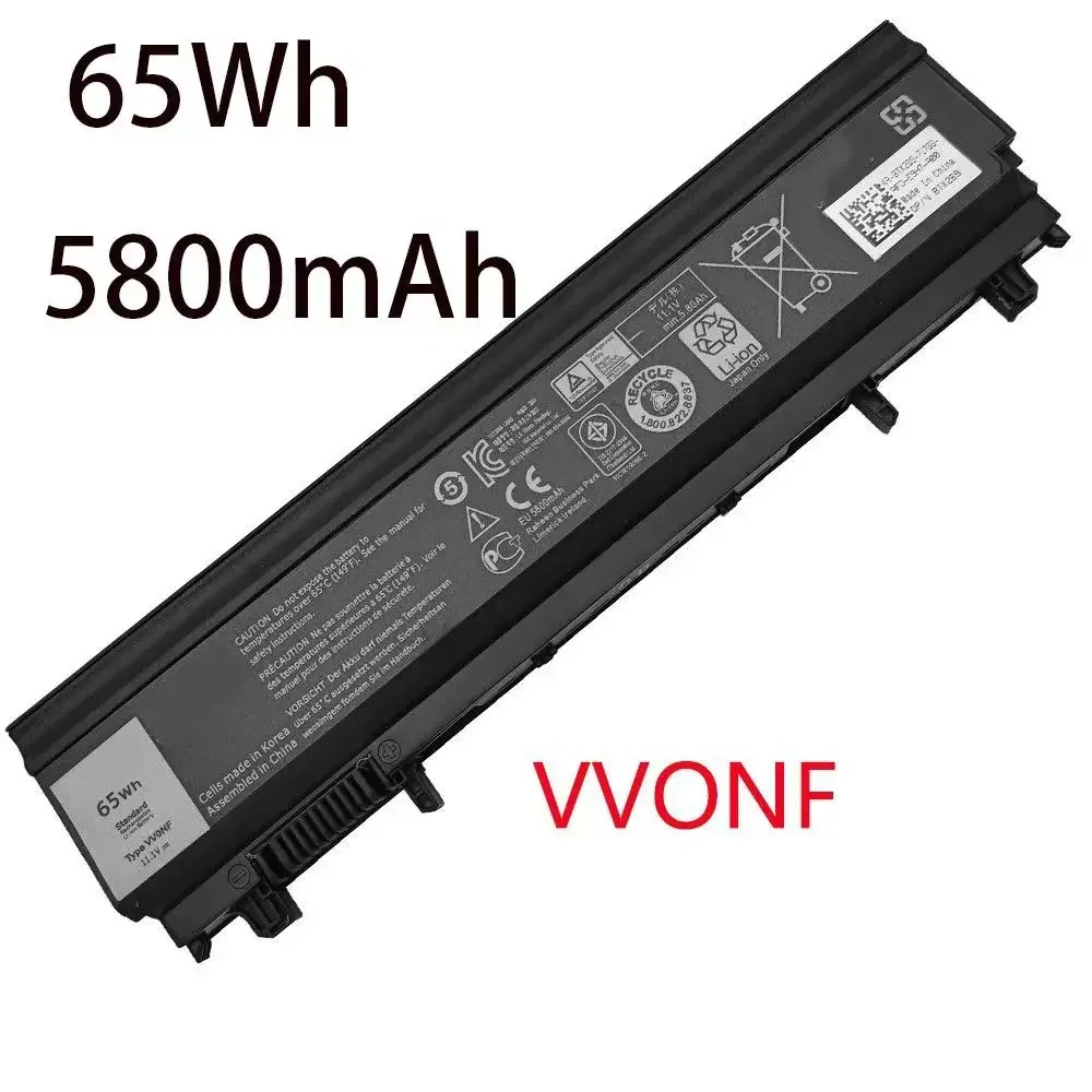 Dell E5440 E5540 6-ядерный/9-ядерный аккумулятор для ноутбука VV0NF VJXMC, новая подходящая высококачественная замена для Dell