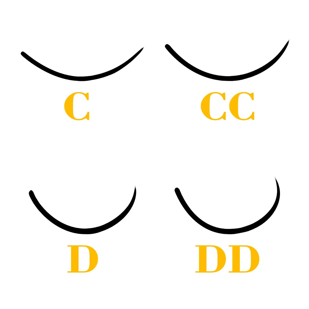 MUYD Black Hand Made Silk 20D/30D Individual Cluster Eyelashes Extension Natural DD Mink Lashes Soft Cilos 3D Volume