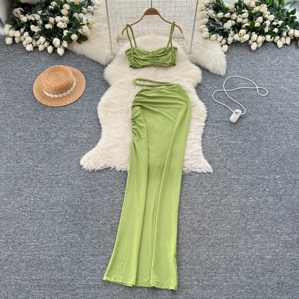 

Французское шикарное платье-карандаш без рукавов, женское корейское модное платье с талией, милый курортный сарафан, платья