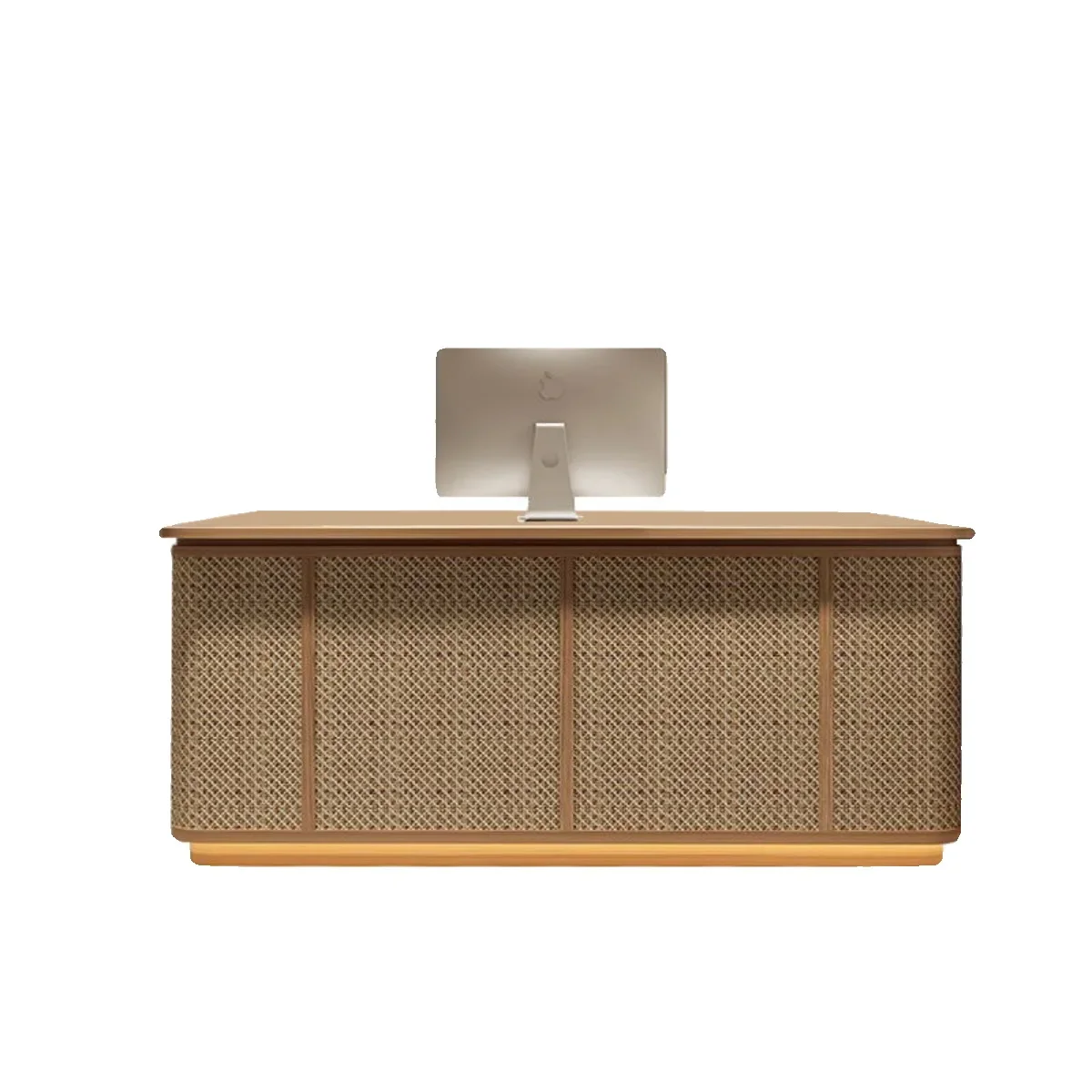 Reception Desk Hotel Restaurant Counter Table Rattan Baking Paint Clothing Shop Bar checkout page