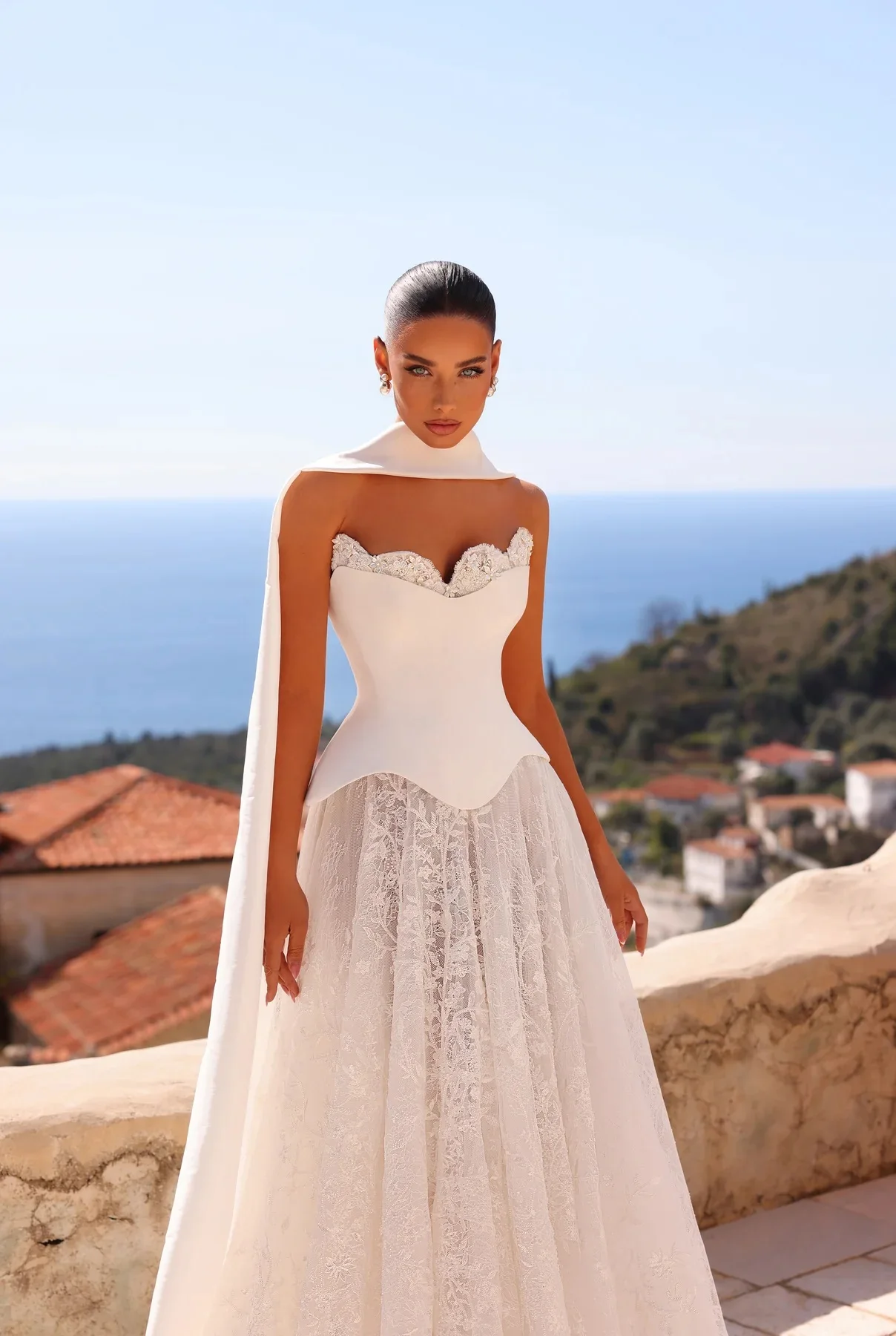 

Corset Wedding Dress Lace White Bespoke Vestido De Novia Elegante Weddings Dresses Noiva Casamento Boda Vestidos Novias Gelinlik