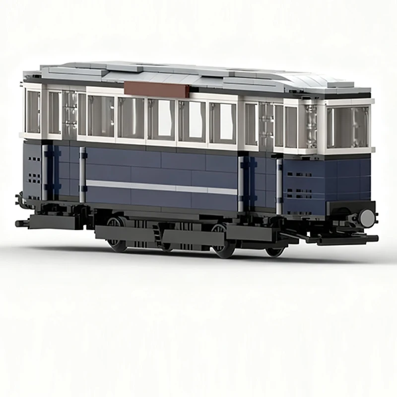 Modelo de carro de cidade moc, tijolos de construção, vintage, passageiros, vagão, tecnologia modular, crianças, presentes de feriado, montar brinquedos, terno