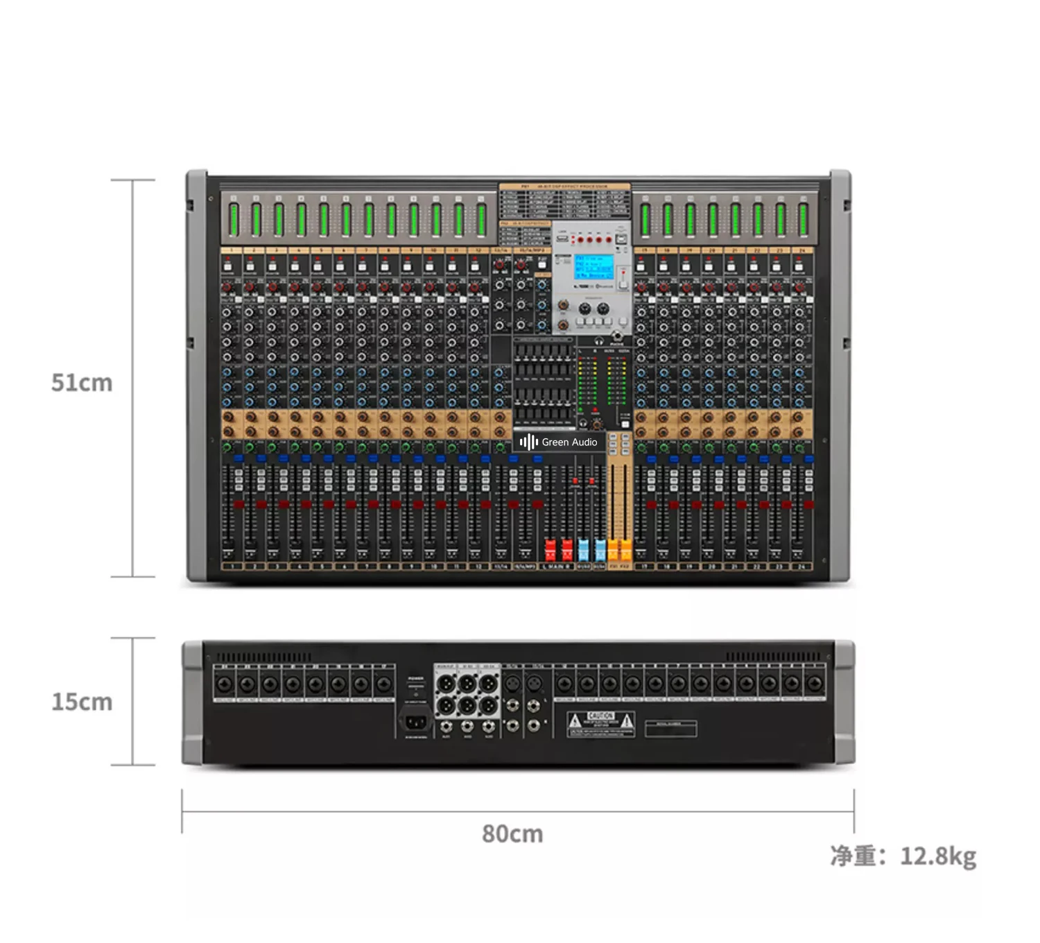 

GAX-TFB24 20-channel Professional Audio Mixerstage dj audio mixer with sound card four group output AUX audio mixer