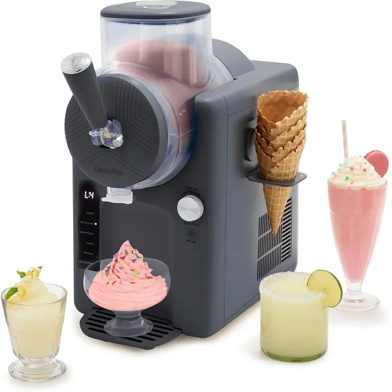 Frost Ice Cream Maker Slushie Machine Soft Serve Sorbet Margaritas Milkshakes Frozen Yogurt No Pre-Freezing Ready in 15 Mins