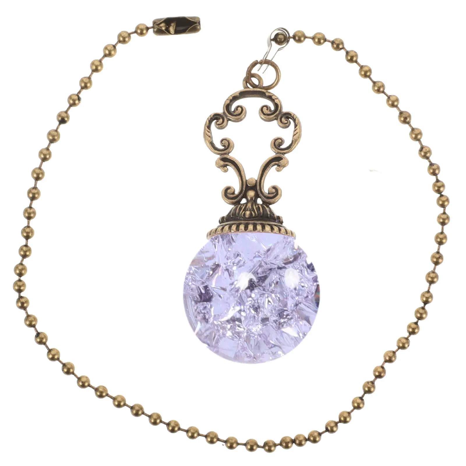 

Винтажная бронзовая цепочка-удлинитель для потолочного вентилятора с бусинами, декоративная подвеска-удлинитель для вентиляторов и светильников