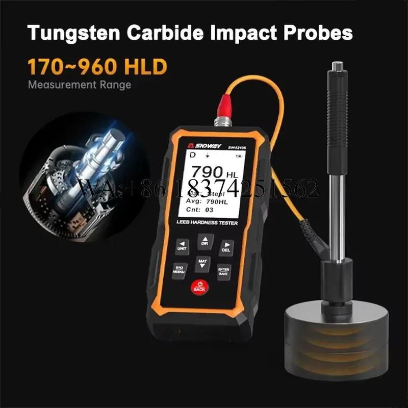 Wmwmnu for Sndway Portable Hardness Tester Metal Leeb Durometer Industrial Testing Tool