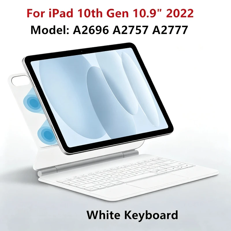 Magnetic Floating Keyboard Case with Trackpad for iPad 10th Gen 10.9