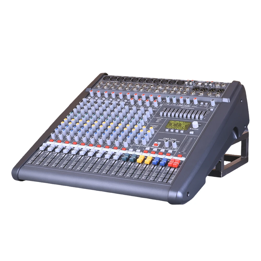 LCZ Original PM1000-3 / CMS1000-3 Professional Powered Mixing Console Amplifier Audio Mixer 48V Phantom For  Stage Performance