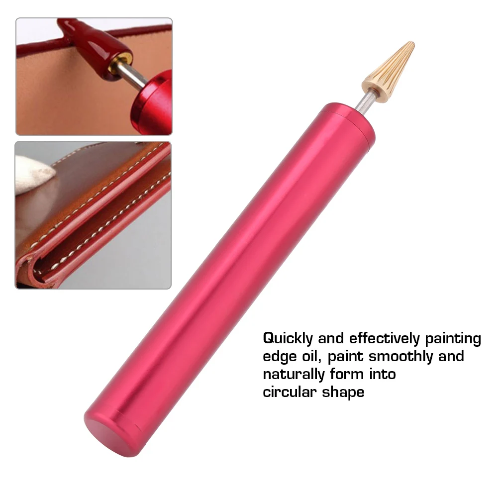 DIY Leather Craft Top Edge Dye Oil Pen Applicator Belt Strap Finisher Tool