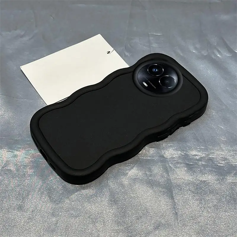 Custodia per telefono onda tinta unita per Realme 11 V50 C67 V50S 11x Narzo 60x Custodia morbida ammortizzante in silicone dal design minimamente