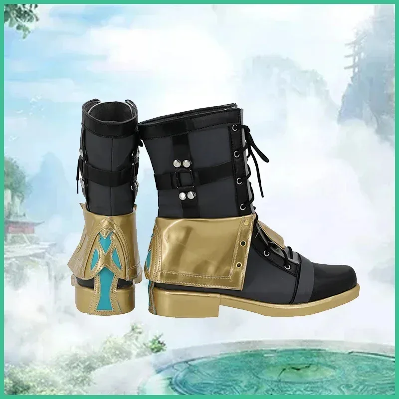 

2025 RealCos Genshin Impact Fontaine Freminet Shoes Boots Halloween Cosplay Costume Accessory