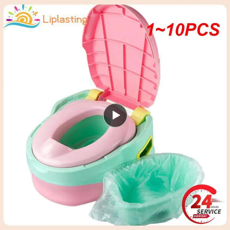 1~10PCS Roll Universal Potty Baby Training Toilet Seat Bin Bags Travel Urina Liners Disposable With Drawstring Boy Girl WC