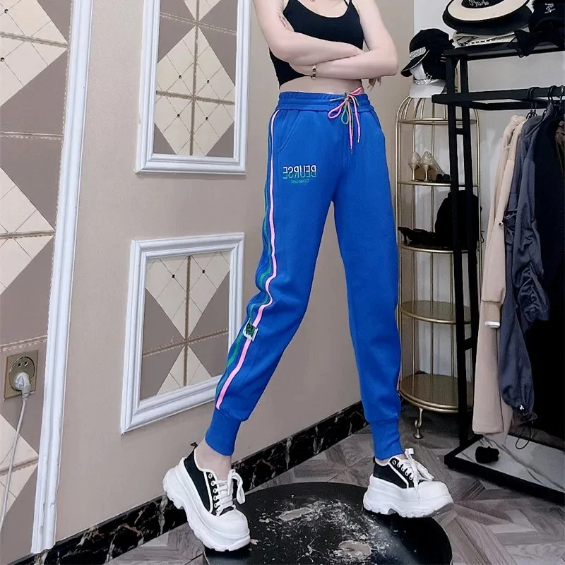 

Women Trendy Casual Streetwear Sports Jogger Pants 2024 Spring Summer Korean Style High Waist Loose Sweatpants Y2K Ropa De Mujer