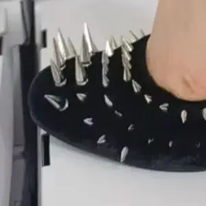 Rivet Black Round Toe Women Sandals 2025 Summer Fashion Thin Heel Ankle Cross Strap High Heels Novelty Casual Slingback Sandals