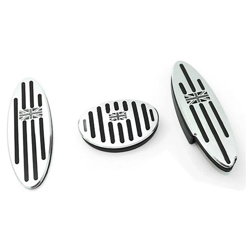 AB61-Union Jack At Auto Aluminum Pedal Cover For Mini Cooper 2010-2018 F54 F55 F56 F57 F60 R55 R56 R57 R58 R59 R60 R61
