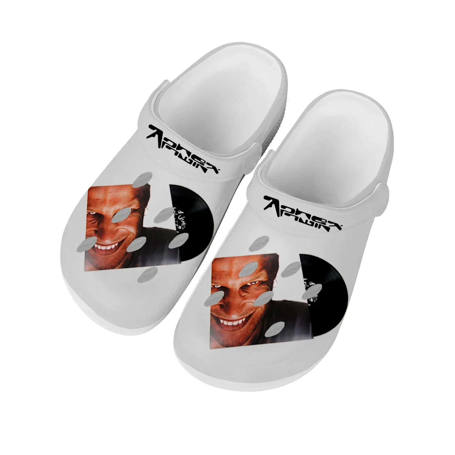 

Aphex Twin Electronic Music Mixer Home Clogs Custom Water Shoes Mens Womens Teenager Shoes Clog Breathable Beach Hole Slippers