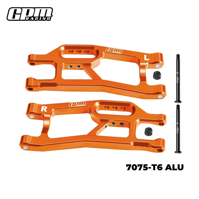 Brazos de suspensión inferiores delanteros de aleación GPM 7075 para TRAXXAS Mini XRT VXL 3S 10725