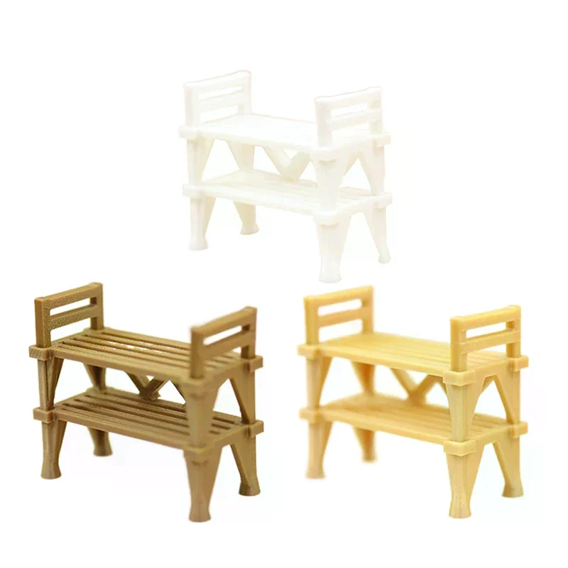 Réplique de rangement de chaussures à double couche, décoration de meubles de maison de poupée, jouet de décoration d'exposition de maison mineure.