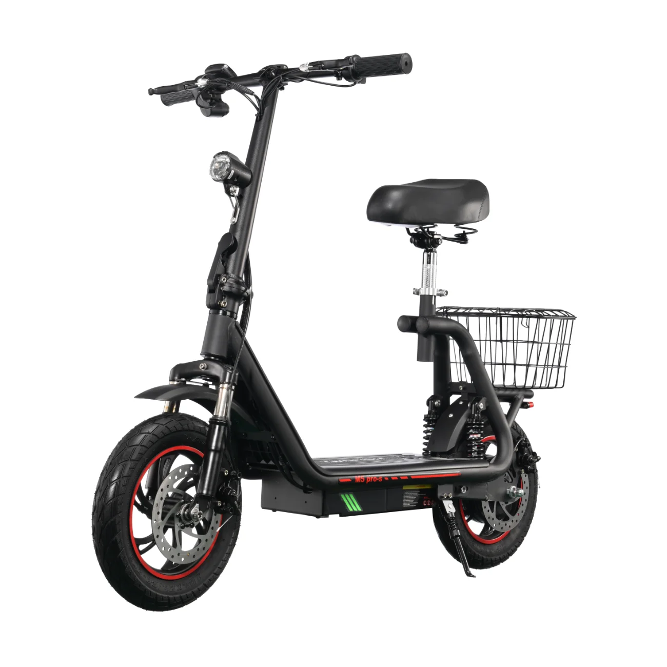 AliExpress NONE Twofish M5 PRO-S Electric Bike, 500W Motor, 48V13Ah Lithium Battery, Adult City Commuter E-Bike, 3 Speed Modes, 12 Inch Rubber Tires, Front & Rear Disc Brakes