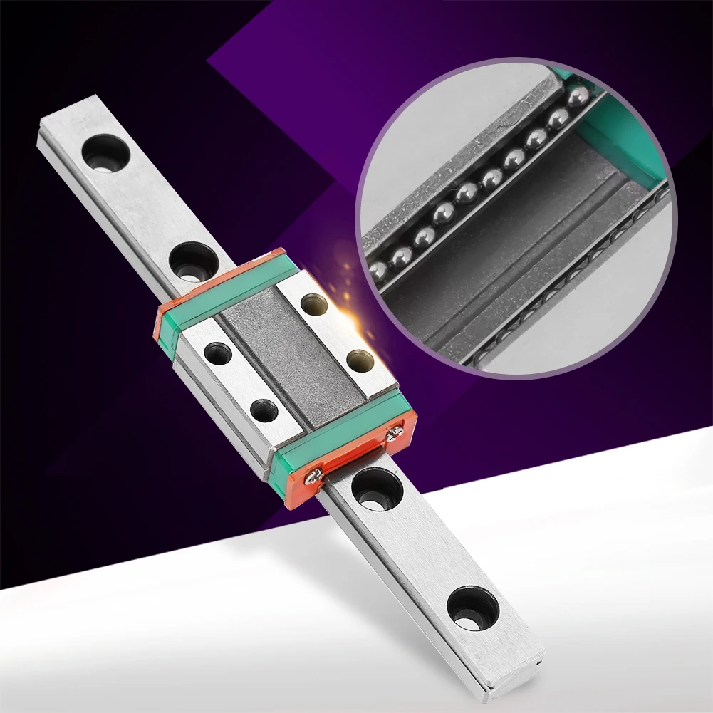 LML9B Miniature Linear Rail  Rail 9mm Width Slide Block Linear Rail Carriage Linear Motion Rail Linear Slide Rail