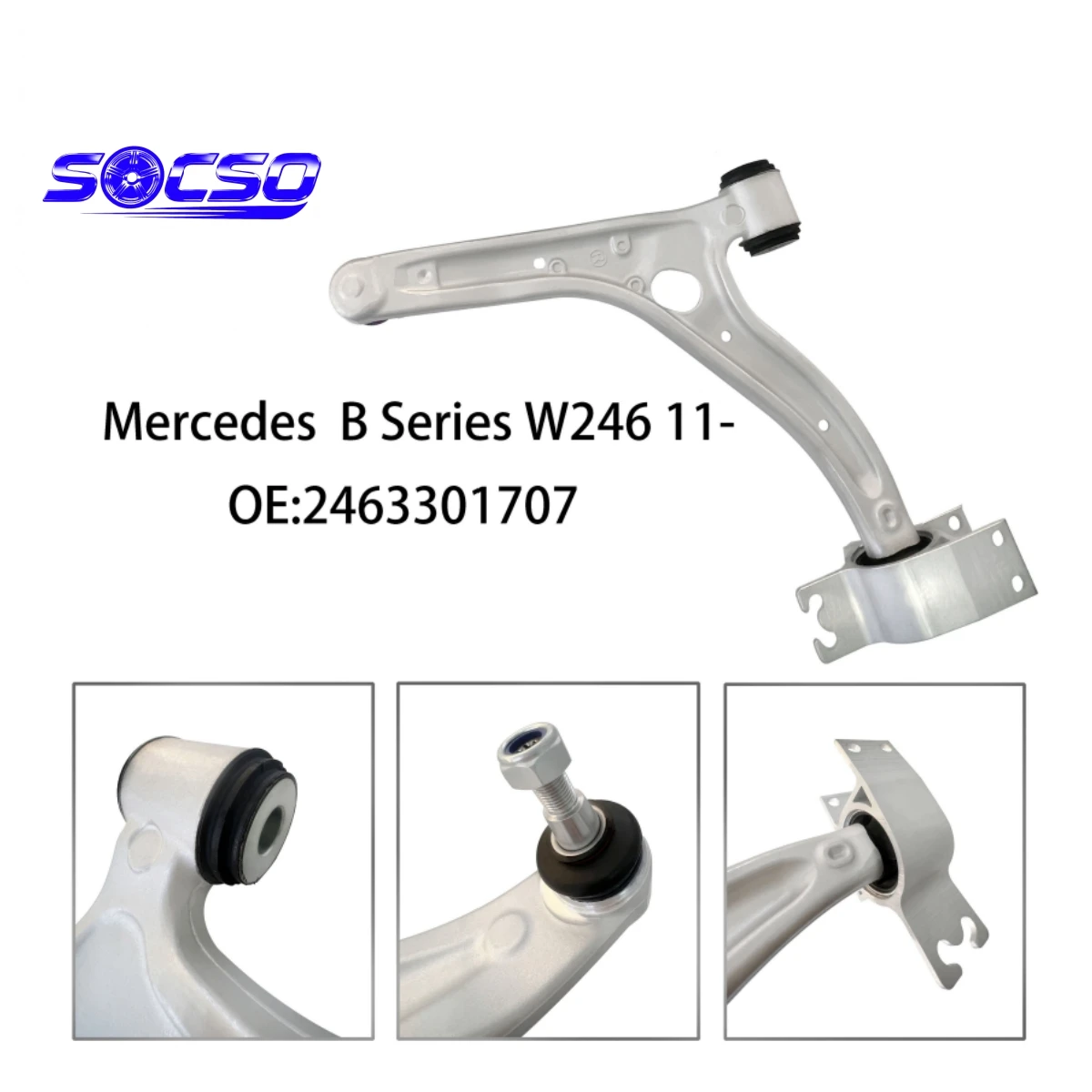 

Front Lower Control Arm Left Right for Mercedes-Benz W246 W176 2463304700 2463304800 2423300700 2423300800 2463301707 2463301807