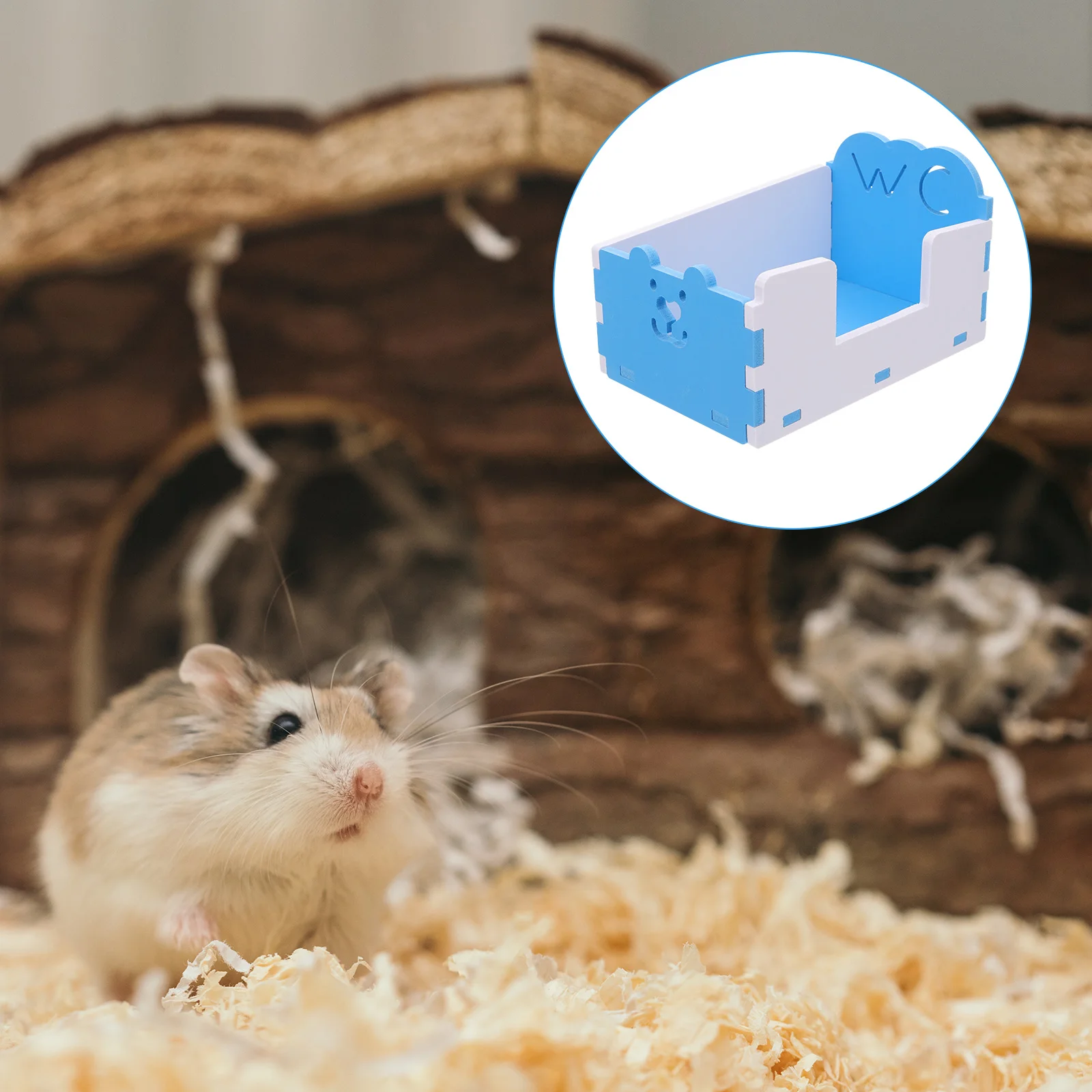 

Hamster Toilet Potty Detachable Guinea Pig Basin Container Small Pet Pvc Supply