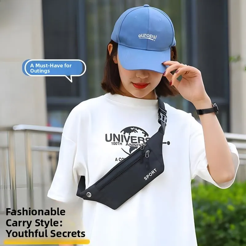 Ultra-Thin Sports Fanny Pack Unisex Running Phone Bag Multi-Functional Waterproof Invisible Fitness Waist Belt Crossbody Ches...