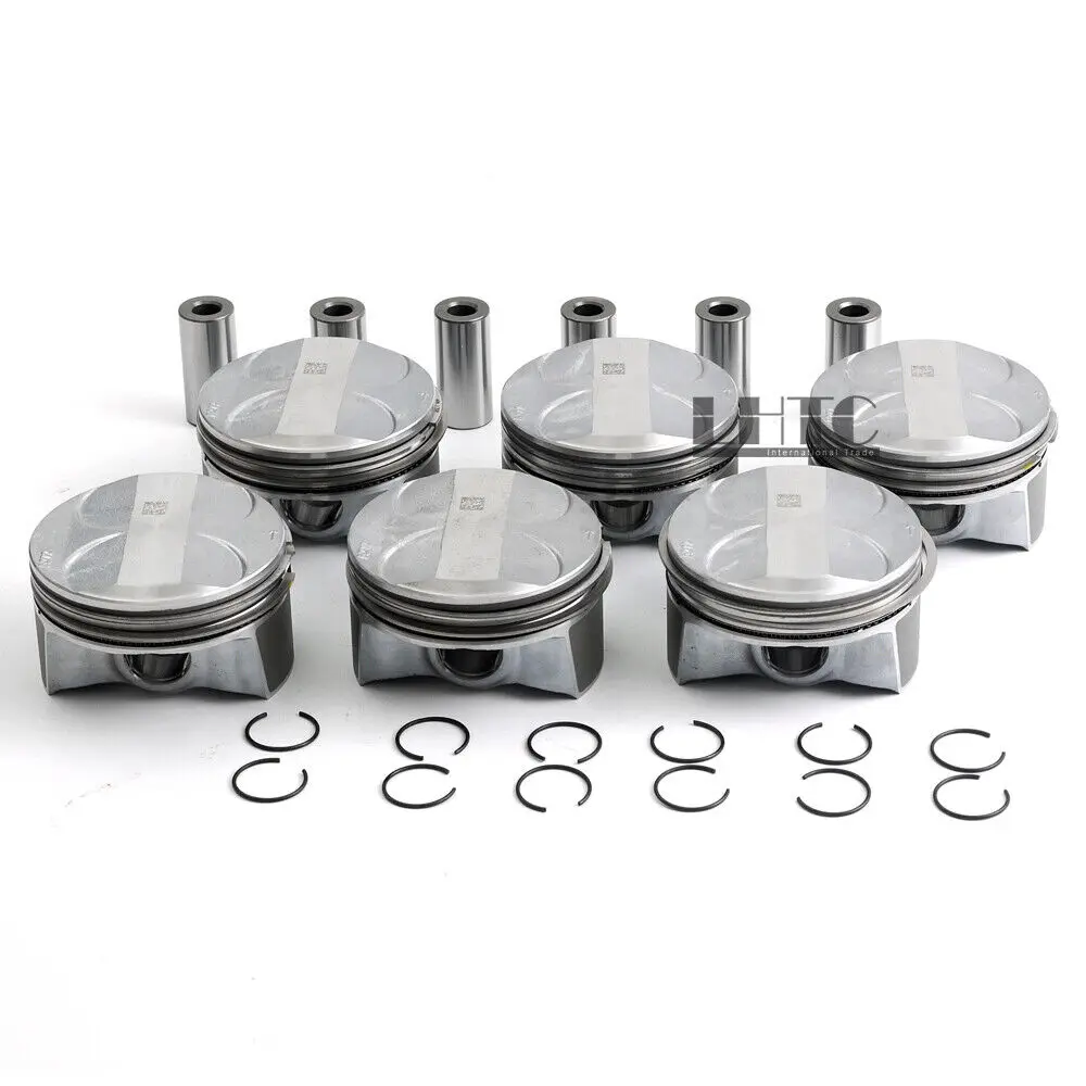 Engine Pistons & Rings Set Φ88mm A2720304017 A2720300117 A2720301018 For Mercedes-Benz C300 E280 E300 S300 2.5L 3.0L M272